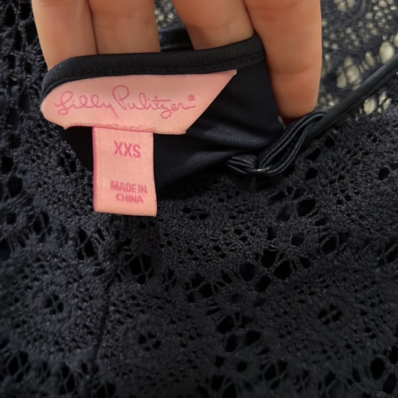 Lilly Pulitzer Navy Blue TOPANGA Lace Dress - Picture 4 of 4